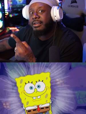 A post by @tpain on TikTok caption: I do not care for the Spongebob theme song