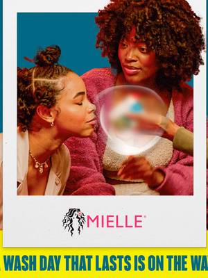 A post by @mielleorganics on TikTok caption: It's time to make the most out of your wash day 💦🥰 Want to find out how? Turn on your notifications. 📲 #mielle #mielleorganics 