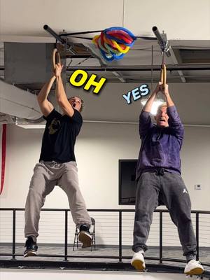 A post by @bob.reese on TikTok caption: How Many Pop Tubes Hold Our Weight? 😂 with @Winchumbo 