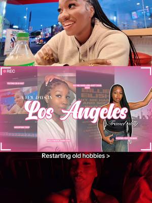 A post by @aniyahserinity on TikTok caption: New YouTube video is up now!💗 13 year old me wouldn’t believe we spent winter break in LA and vlogged the whole thing 🥺 #youtube 