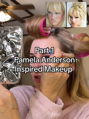 A post by @breedutkiewicz on TikTok caption: Trust the process!! #Pamelaanderson #pamelaandersonmakeup #makeupinspo #celebritymakeup #makeupartist #unrecognizablemakeup #eyemakeup #90smakeup 