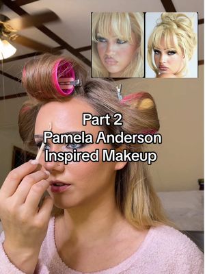 A post by @breedutkiewicz on TikTok caption: Part 2 Base👀 #Pamelaanderson #pamelaandersonmakeup #makeupinspo #celebritymakeup #makeupartist #unrecognizablemakeup #90smakeup #perfectbase #flawlessbase 