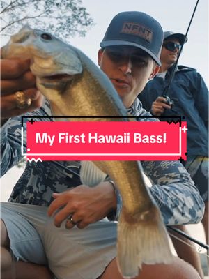 A post by @tylersreelfishing on TikTok caption: Not joking, they actually have bass in Hawaii!🤯🎣 #fishing #hawaii 