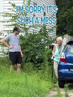 A post by @sbmowing on TikTok caption: Her Tears Said It All: “My Prayers Have Been Answered” #mowing #edging #cleanup #asmr #satisfying #sbmowing #cleaning #overgrownyard #fyp #fypシ #viral #viralvideo #transformation #overgrown #maruyama #badboymower #muckboots