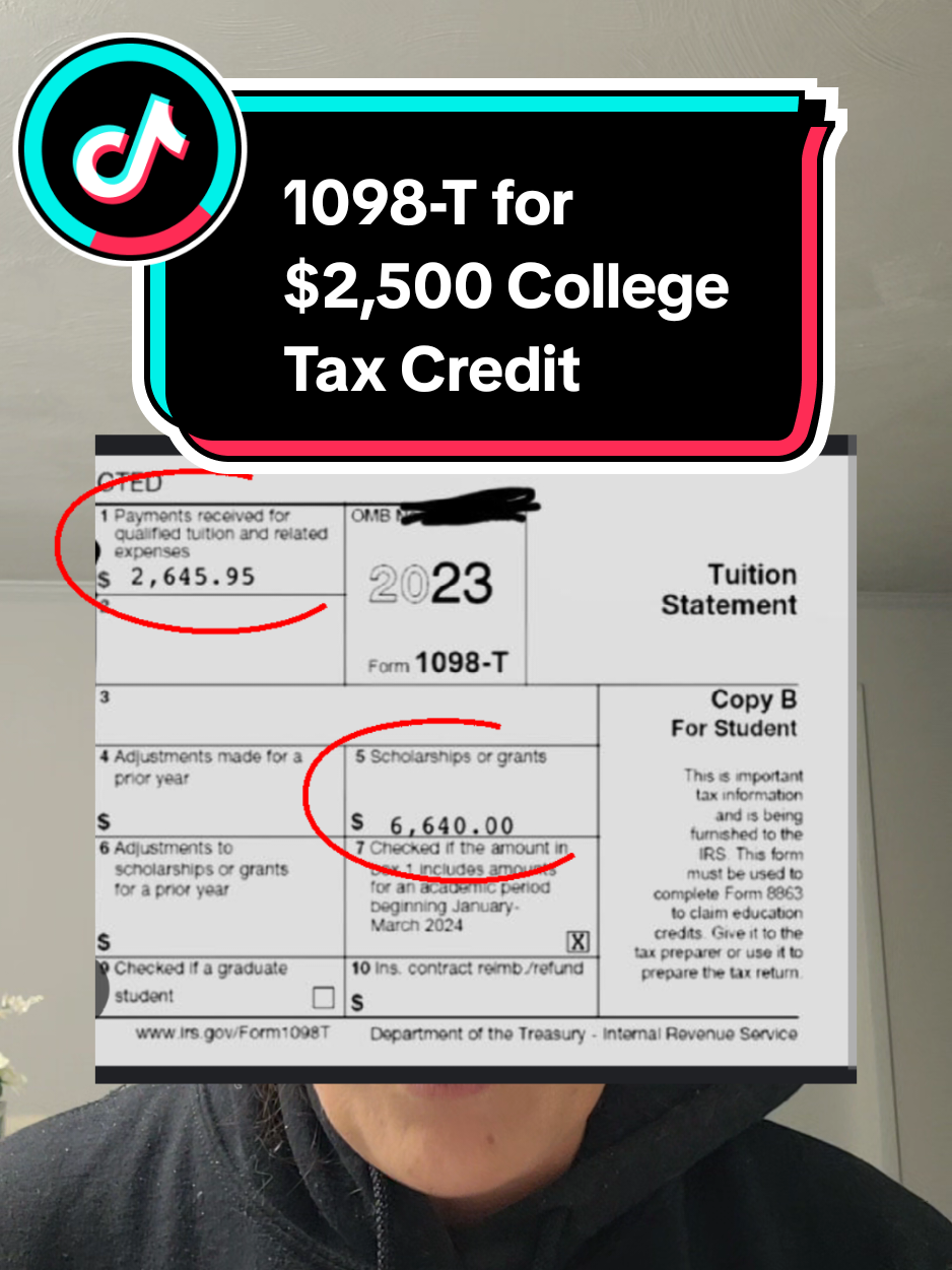 A post by @jenndoestaxes on TikTok caption: 📢 College Students, don't file your taxes without your 1098-T. It can get you up to $2,500 MORE back on your Tax Refund #collegetaxcredit #aotc #ltlc #1098t #taxforms #taxcredits #taxcredit #taxtipsandtricks #taxtips #taxdeductions #1040 #taxdeduction #taxsavings  #taxsavingstips #taxplanning #taxseason2024 #taxesdone #taxtime #taxseason #taxhelp #taxreturn #taxreturn #taxrelief #taxresolution  #taxreturns #irs #tax  #refund #taxrefund #tips #credits #taxsavingstips #forms  #taxtok #diytaxes #taxpreparer #taxfiling #collegehacks #2025 #taxesbelike #taxbenefits 
