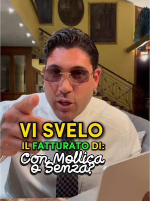 A post by @stevenbasalari on TikTok caption: Quanto ha fatturato Con Mollica o Senza? 