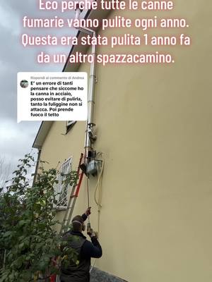 A post by @mariocotiga0 on TikTok caption: Risposta a @Andrea #ProntointerventodiCotiga #spazzacamino #camino #mettalica #faier 