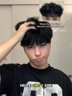 A post by @krisachtan on TikTok caption: Wavy Hair Routine mit der Fructis Locken Methode von #GarnierCH 💧🧑🏻‍🦱 #curlyhair #haircare #hairroutine #lockemethode #Ad