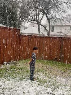 A post by @wazevents on TikTok caption: #snow #dallas #texas #2025 #snow #