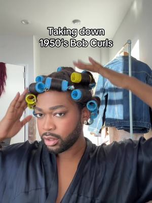 A post by @antonibumba on TikTok caption: taking down curlers is always so cathartic 