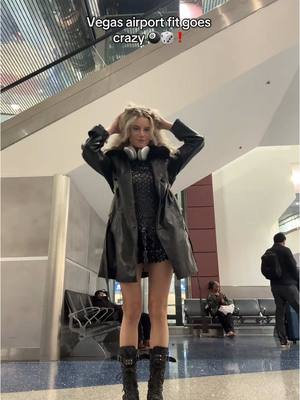 A post by @brielle.middleton on TikTok caption: Straight from Mike Tyson’s to the airport @Dreaming In Glitter 🔜🗼🍾♠️🎰🥊 #notimetochangeclothes #dreaminginglitter #vegasoutfit #thehangover 