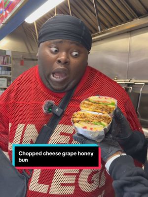 A post by @rah_money1 on TikTok caption: Chopped cheese on grape honey bun THE OCKY WAY 🔥‼️ @Noneckjay #theockyway #ockyway #generalock #nevanevaneva 