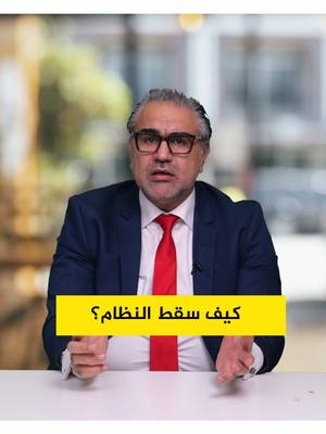 A post by @swed_24 on TikTok caption: كيف سقط النظام ؟ مع المحامي والباحث السياسي إيهاب عبد ربه #سوريا #دمشق #حلب #