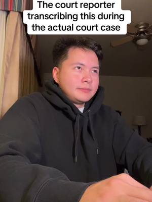 A post by @pierochi on TikTok caption: This transcript being from an actual court case is crazy