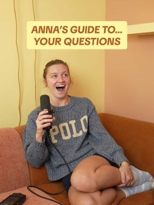 A post by @theannaguide on TikTok caption: Another questions episode??? Yes please! Anna’s Guide To Your Questions Part 2 is OUT NOW 💛✨ @anna x @Past Your Bedtime #qanda #Relationship #boyfriend #wwyd #hottake #redditstories #fanquestions #annaxsitar #annasguide 