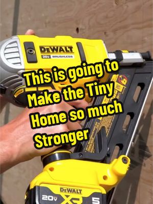 A post by @drewbuildsstuff on TikTok caption: This is going to make the tiny home so much stronger  #build #DIY 