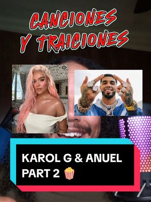 A post by @blacklingual on TikTok caption: Bad Bunny sure put a bunch of people on, didn't he? 😂🫖 Here's part 2 of Karol G and Anuels drama to help with learn Spanish with chisme 🍿😂#blacklingual #cancionesytraiciones #spanglish #chismespanishlesson #karolgandanuel #nosabokid #learnspanish #spanishtutor #spanishlisteningexercise #angryspanish #spanishlistening 