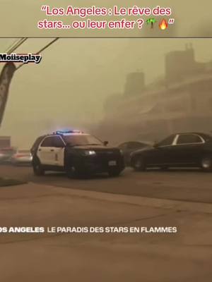 A post by @moiiseplay on TikTok caption: Los Angeles, le paradis des stars en flemme #losangeles #incendie #flemme #actualité #feu 