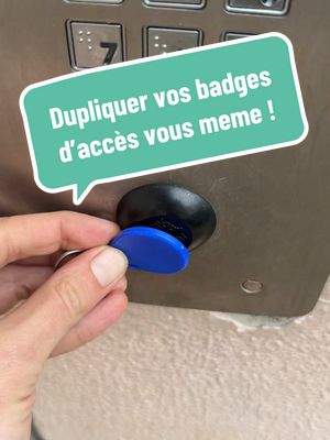 A post by @co.ben on TikTok caption: Réponse à @Lobsteroneshow faites de gros économies en refaisant, vous-même, vos badges d’accès pour les immeubles.