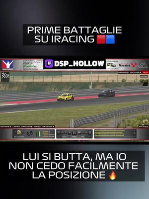 A post by @dsp_hollow.twitch on TikTok caption: Non semplice guidare su iRacing ma sicuramente da molta soddisfazione 🔥🚀#iracing#bmw#racing#battle 