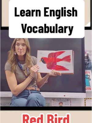 A post by @mrssmithscatchysongs on TikTok caption: Learn English Vocabulary!!  Color Words are easy with this amazing book! #english #englishclass #englishvocab #englishteacher #kindergartenteacher #vocabularyinenglish #learnenglishdaily #learnenglish #brownbearbrownbearwhatdoyousee #brownbear #colors #englishvocabulary 