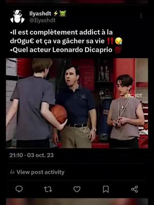 A post by @very_notorious on TikTok caption: Il est addict a la Drogu€ #fyp #foryou #thebasketballdiaries #leonardodicaprio #citation #frissons #filmclips 