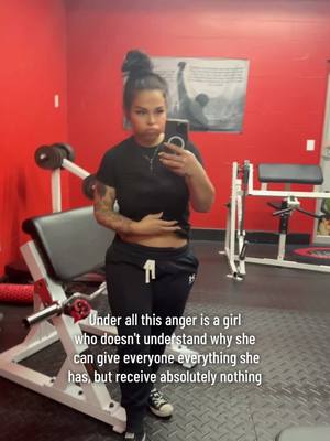 A post by @angel.fox86 on TikTok caption: forever thugging it out in the gym tho 💪 #gymgirlshit #femalerage #gymrat #GymTok #healing 