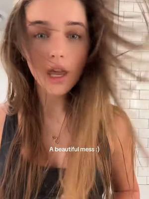 A post by @savannahclarkeofficial on TikTok caption: The hairdryer was a paid actor :)   #messy 