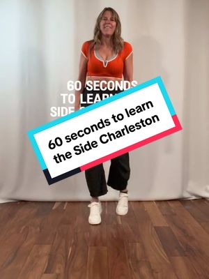 A post by @midlifeshuffle on TikTok caption: 60 seconds to learn the Side Charleston #Shuffle #shuffledance #shuffletutorial #learntoshuffle #beginnershuffler #howtoshuffle #midlifeshuffle 