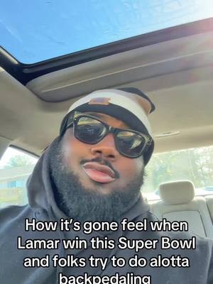 A post by @jalenhunter2 on TikTok caption: Ion wanna hear it. Stay on that other side #fyp #flacknation #lamarjackson #superbowlseason #baltimoreravens 