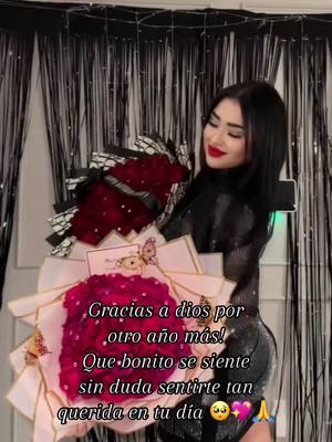 A post by @amberalexsandra on TikTok caption: Gracias a dios por otro año más 💖 #paratu 