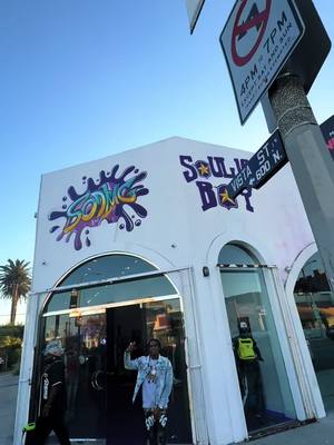 A post by @souljaboytv on TikTok caption: My new store is open @SODMGBrand 7450 Melrose Ave Los Angeles ca 