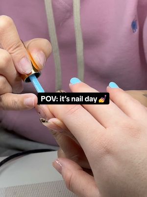 A post by @sarahaliceliddy on TikTok caption: men will NEVER understand 💅✨ #nailday #nycnailsalon #imjustagirl #naildaywithme @Nailsbymi 