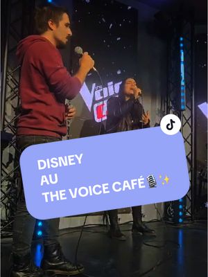 A post by @naala_officiel on TikTok caption: Petit Disney au @The Voice Café ✨ #disney  Avec : @MatthieuBriache🧩  Restez connectés bientôt une très très belle  annonce 🥹♥️ #disney #thevoicecafe #thevoice #lamouretuncadeau #lareinedesneiges #couple #couplegoals 