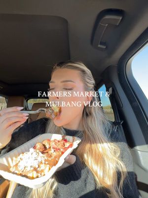 A post by @marinagudov on TikTok caption: SATURDAY VLOG👩🏼‍🌾💌🫶🏼 Instagram at (Marinagudov)✨ #farmersmarket #mukbang #groceryshopping #fyp #satistying  #asmr #dayinmylife #Vlog #diml #productive #adiml  #spendthedaywithme #ditl #dayinthelife #comewithme #shopping  #Lifestyle #viral  #haul #shopwithme #asmrsounds