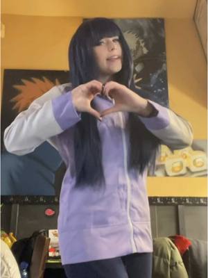 A post by @kawaii_ninchen on TikTok caption: Das @Konoha Eat ist zurück!!!🥰 #hinatahyuga #hinatahyugacosplay #naruto #narutocosplay #konohaeat 