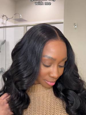 A post by @ru.mill on TikTok caption: It’s body wave seasonnnn🌊 24 inch body wave glueless wig from @WIGGINS__HAIR 💛 Cap size small! Full install now live on my yt channel. Wig linked in bio💛 #gluelesswig #wiginstall #grwm #wiginfluencer 