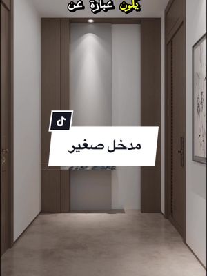 A post by @dream_studi0_interior on TikTok caption: مدخل صغير | المهندس احمد المبيض . . . #المهندس_احمد #لمسات_بسيطة #اشهر_مهندس_معماري #اشهر_مهندس_تصميم_داخلي #جدار 