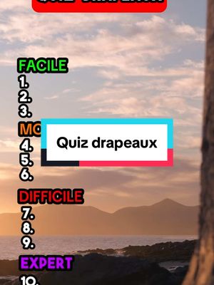 A post by @quiz_fou on TikTok caption: Quiz drapeaux ✅ | #quiz #culturegenerale #quiztime 