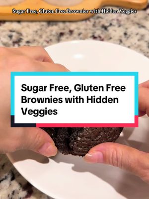 A post by @minikenni_ on TikTok caption: These super clean, super yummy Gluten Free, Sugar Free Brownies are absolutely amazing and the perfect dessert for those sweet tooth’s looking to cut back on sugar 😍  TODDLER FRIENDLY SWEET TREAT!! Here is the recipe: 1/2 cup of dark cocoa powder 3/4 cup all purpose flour 1 tsp vanilla extract  A pinch of salt Two dates mixed with honey or monk fruit as your sweetener (do not use sugar) 1/2 cup of melted butter 2 TBSP of water 2 eggs (pasture raised preferably) 1 cup of Cashews or other nuts for healthy fats and added magnesium Half a cup of preferred veggies INSTRUCTIONS: Preheat oven to 350  Create cocoa brownie mix (unless using already premade version) Add preferred nuts Add preferred veggies Whisk added ingredients  Place brownie mixture on a pan and place in the oven  Bake for 35 minutes Enjoy :) ALSO hehe please excuse my nails as I haven’t done them since my kidney transplant and I’m in DESPERATE need of a manicure 😭😩 THEY ROUGH FR #fyp #bakingtok #cookingtok #healthieralternativebrownies 