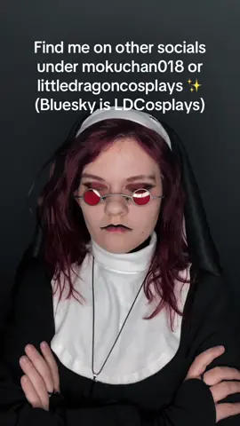 A post by @mokuchan018 on TikTok caption: #ghost #ghostbc #thebandghost #ghostband #ghostcosplay #sisterofsin #sisterofsinoc #sisterofsincosplay #siblingofsin #siblingofsinoc #siblingofsincosplay #sistercamellia #mokuocs 