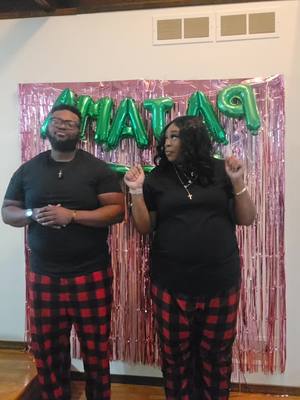 A post by @ladyhero on TikTok caption: Pajama Parties are better with couples and #Tupac #viralvideo #viralchallege #tupacdance #couples #marriage #pajamas 