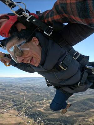 A post by @wildmountainfrenzy on TikTok caption: #skydiveyosemite #yosemite #skydive #mexicanjumpingbean 