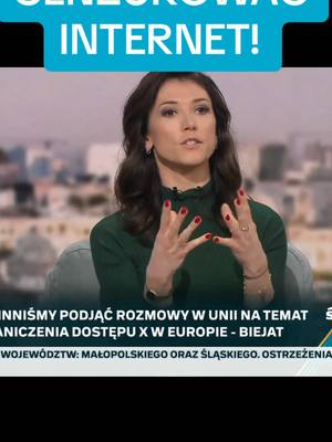 A post by @ewazajaczkowska.official on TikTok caption: Lewactwo chce cenzurować internet, bo media społecznościowe wywierają wpływ na wybory. Unia Europejska, która obala nieprzychylne sobie rządy nie ma wpływu na proces demokratyczny xD #dlaciebie #ewazajączkowskahernik #konfederacja #wybory2025  #mentzen2025 #bosak #cenzura #wolnośćsłowa 