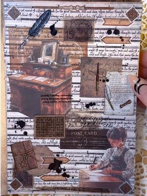 A post by @the_ripley_journals on TikTok caption: Replying to @Jayme_rose89 All these supplies are from @CoraCreaCrafts!! This is the Writing Desk Box, the December subscription craft box. Check out my TT showcase for more of their supplies! #scrapbook #scrapbooking #junkjournal #junkjournaling #junkjournals #junkjournalwithme #scrapbookasmr #scrapbookingideas #asmrjournal #junkjournalideas #scrapbookwithme 