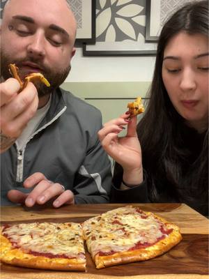 A post by @karleesteel on TikTok caption: Okay wait this cottage cheese pizza crust is so good 