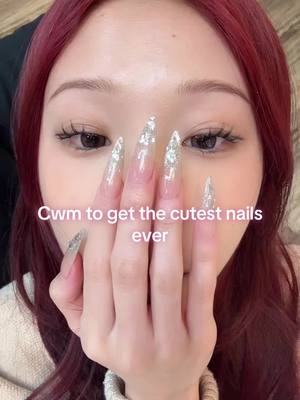 A post by @lisa58735 on TikTok caption: Come with me to get these super cute super douyin redbook nails in atlanta #nails #atlanta 