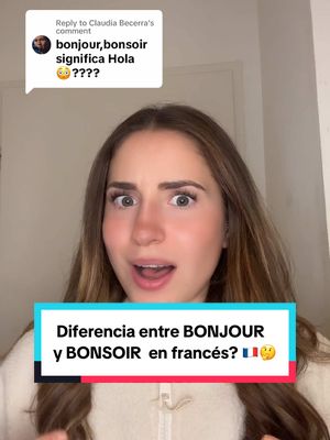 A post by @florianneimbert on TikTok caption: Replying to @Claudia Becerra  ¿Conocías la diferencia entre BONJOUR y BONSOIR en francés? 🇫🇷🤔 IG: florianne_imbert   #fyp #foryou #foryoupage #4u #parati #fypシ #viral #trending #idioma #idiomas #frances #french #france #francia #francia🇨🇵 #aprende #aprendeidiomas #aprendefrances #aprendefrancesconflo #AprendeConTikTok #aprendeentitktok #frenchlanguage #français #idiomafrances #diferencias #cultura #clases #clasesonline #fluentinfrench  #culture #vocabulary #languefrançaise #BeautyTok 