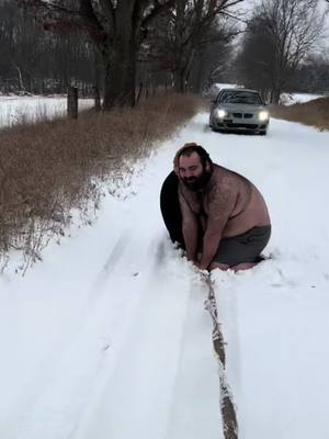 A post by @ayeitsharleyy on TikTok caption: Backroad sledding🤣❄️ @Beano @PeytonB✝️🎸🥁🎹 @znewcomb1999 #sledding #backroads #snow #winter #michigan #weather #snowfun 