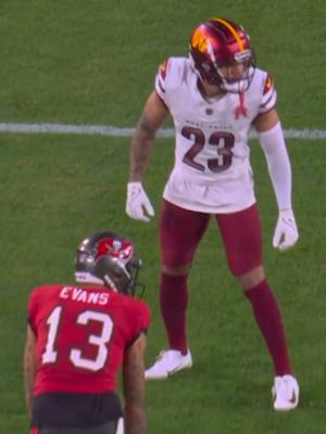 A post by @nflrjay on TikTok caption: Mike Evans vs Marshon Lattimore || WHO WON?